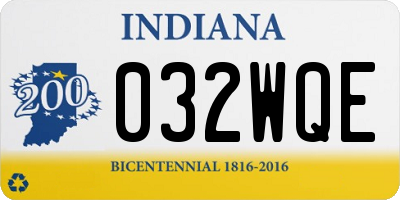 IN license plate 032WQE