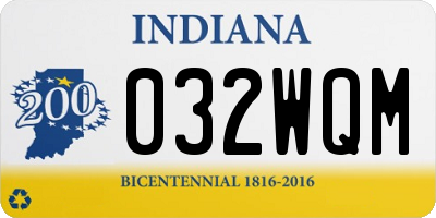 IN license plate 032WQM