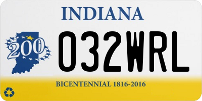 IN license plate 032WRL