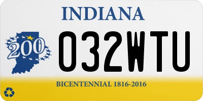 IN license plate 032WTU