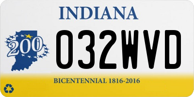 IN license plate 032WVD