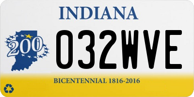 IN license plate 032WVE