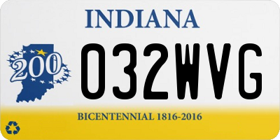IN license plate 032WVG