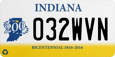 IN license plate 032WVN