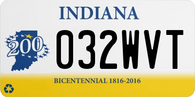 IN license plate 032WVT