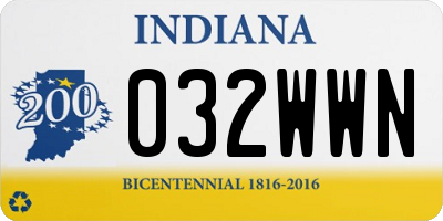 IN license plate 032WWN
