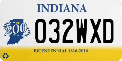IN license plate 032WXD