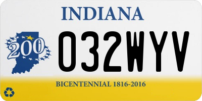 IN license plate 032WYV