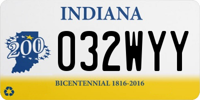 IN license plate 032WYY