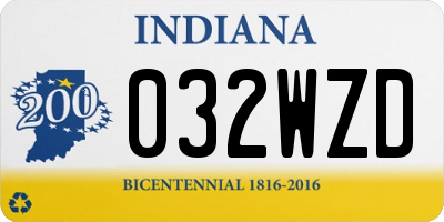 IN license plate 032WZD