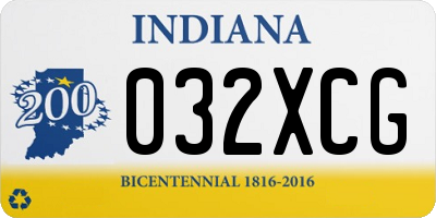IN license plate 032XCG