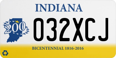 IN license plate 032XCJ