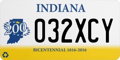 IN license plate 032XCY