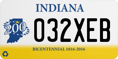 IN license plate 032XEB