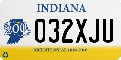 IN license plate 032XJU