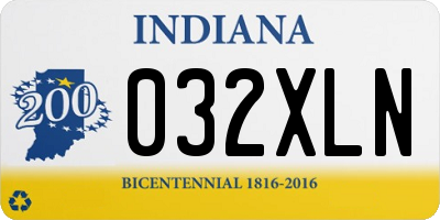 IN license plate 032XLN
