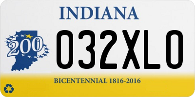 IN license plate 032XLO