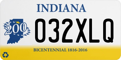 IN license plate 032XLQ