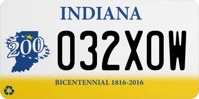 IN license plate 032XOW