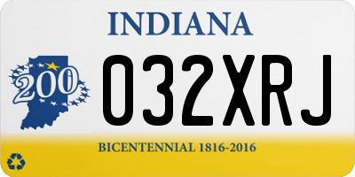 IN license plate 032XRJ