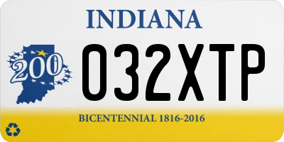 IN license plate 032XTP