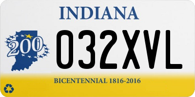 IN license plate 032XVL