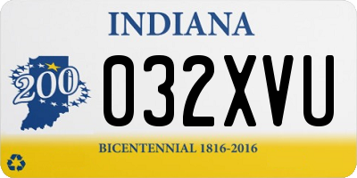 IN license plate 032XVU