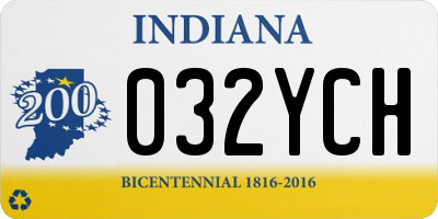 IN license plate 032YCH