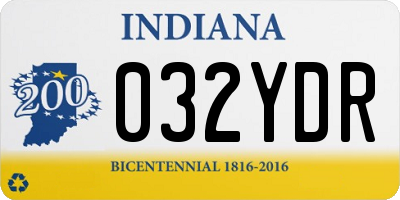 IN license plate 032YDR