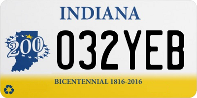 IN license plate 032YEB