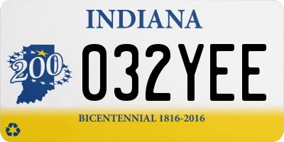IN license plate 032YEE