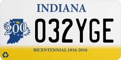 IN license plate 032YGE