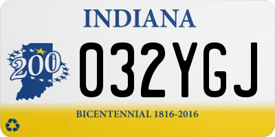 IN license plate 032YGJ
