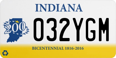 IN license plate 032YGM