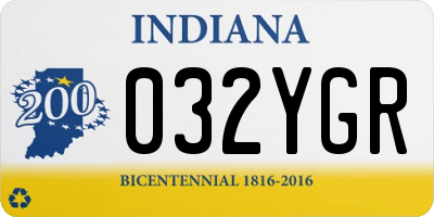 IN license plate 032YGR
