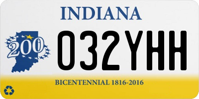 IN license plate 032YHH