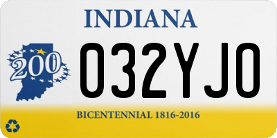 IN license plate 032YJO