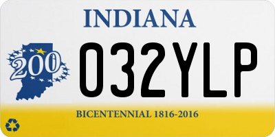 IN license plate 032YLP