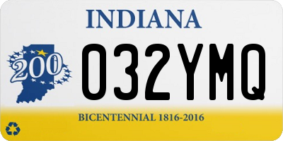 IN license plate 032YMQ
