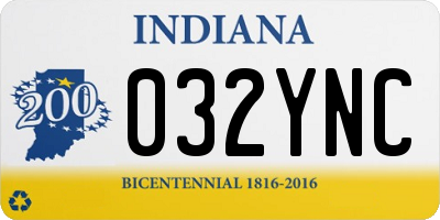 IN license plate 032YNC