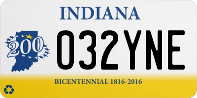 IN license plate 032YNE