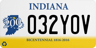 IN license plate 032YOV