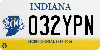 IN license plate 032YPN