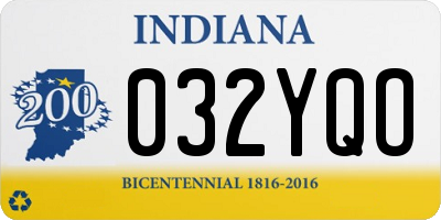 IN license plate 032YQO