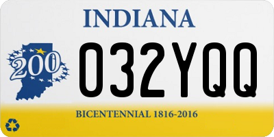 IN license plate 032YQQ