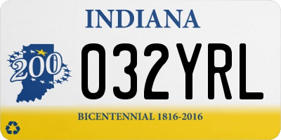 IN license plate 032YRL