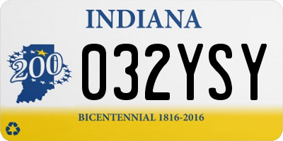 IN license plate 032YSY