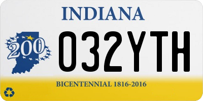 IN license plate 032YTH