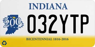 IN license plate 032YTP