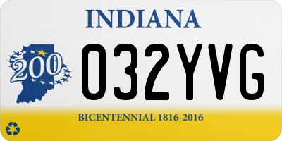 IN license plate 032YVG
